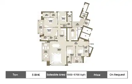 5 BHK-5100 SqFt